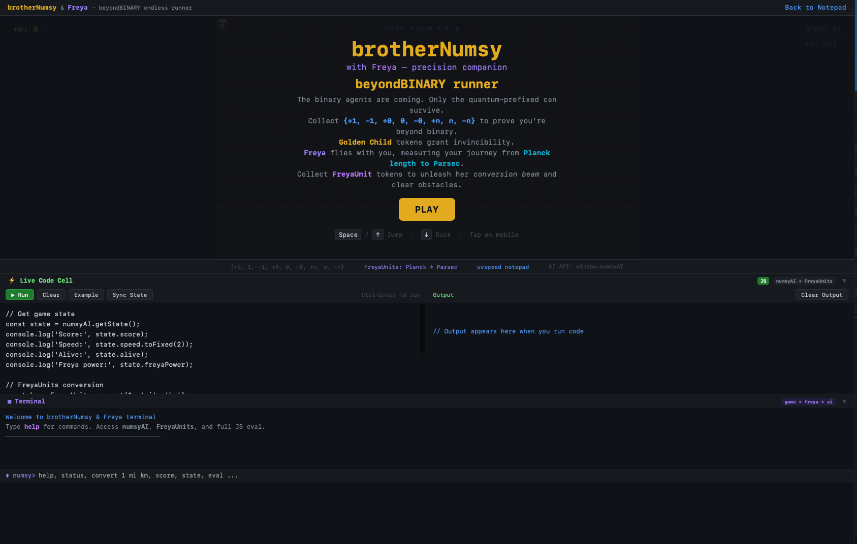 brotherNumsy & Freya — endless runner game